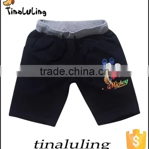 Tinaluling Wholesale Factory Shorts Boys Black Mickey Pants thumbnail-1