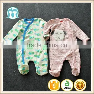Organic Cotton Baby Custom Printed Bodysuits White Of Good Quality thumbnail-1