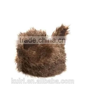 2015 New Fashion Faux Fur Cap Female Cute Ears Design Thicker Warm Winter Hat Women Beanies thumbnail-3