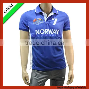 High Quality Men 100% Polyester Polo Sport T-shirt / t Shirt thumbnail-1