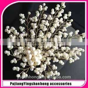 Handmade Natural Abnormal Pearl Brooch Pin, Exclusive Originality Flower Jewelry Brooches thumbnail-1