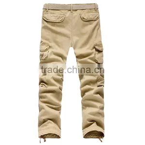 Juqian Quick Drying Durable Washed Carpenter Khaki Mens Workwear Trousers Cargo Pants Overall Work Pants thumbnail-1