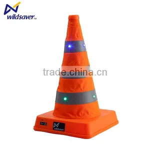 Road Safety Traffic Parking Cones With Flashing LED Lights thumbnail-3