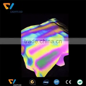 2016 Hot Sell Flash Colorful Rainbow Reflective Fabric for Cloth thumbnail-4