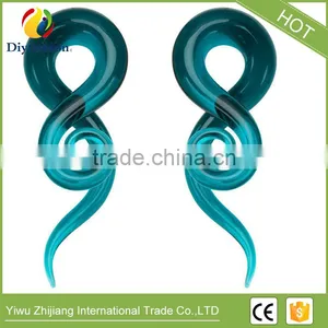 Colorful Glass Snail Ear Plug Fashion Body Piercing Jewelry thumbnail-4