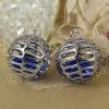 2012 New Hollow Drop Brass Pendant With Rhinestone Wholesale From China Beads Factory thumbnail-1