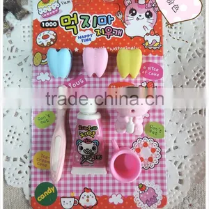 Cute 3D Tooth Baby Wash Shape Erasers Set thumbnail-3