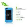 Convenient IPhone 4 / 4S Red Blue Solar Iphone Charger Case for Travel thumbnail-1