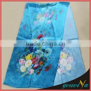 Digital Printed 100% Polyester Silk Feel Scarf thumbnail-1