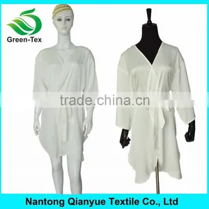 2017 New Style White Matte Kimono Chiffon Robe thumbnail-1
