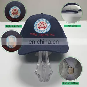 Lighting Up Baseball Caps With Battery to Light up Your Passion thumbnail-3