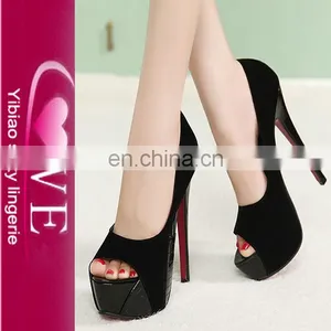 Latest Europe Fish Mouth Waterproof Color Matching High Heel Shoes thumbnail-3