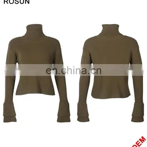 High Neck Knit Wear Girl Sweater thumbnail-3