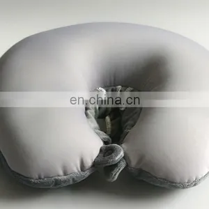 High Quality Cheap u Shaped Pillow With Hat Custom Fashion Soft Plush Travel Massage Neck Pillow thumbnail-4
