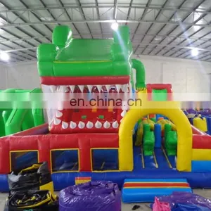 Crocodile Inflatable Fun City, Bounce House With Slide, Inflatable Bounce Castle For Amusement Park thumbnail-5
