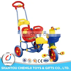 Three Wheels Fashionable Model Baby Tricycles for Twins thumbnail-1
