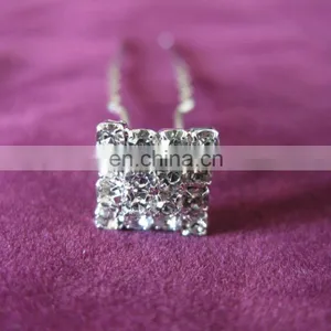 Fashion Clear Handmade Diamond Hairpins thumbnail-1
