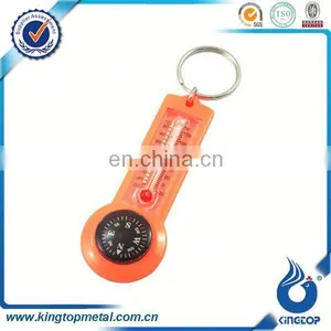 Promotion Compass Keyrings With Thermometer thumbnail-1