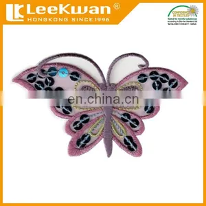 Custom Design Sequin Butterfly Embroidery Applique Patch thumbnail-1