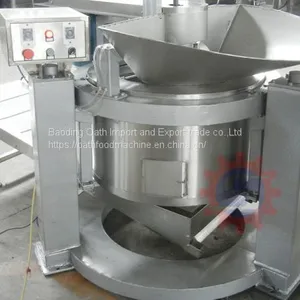 Fried Food Deoiling Machine (bottom Discharge) Industrial Coal-fired Fryer Custom Industrial Gas Fryer Factory thumbnail-1