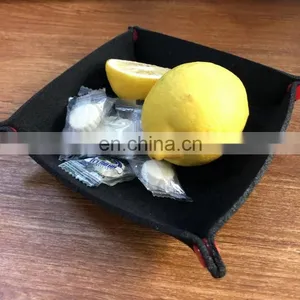 Multifunction Foldable Felt Desktop Storage Money Tray Organizer thumbnail-1
