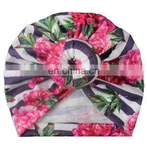 Baby Girl Hat Flower Turban Hat Kids Beanie Baby Hat for Girls Hats Baby Cap Infant Accessories thumbnail-2