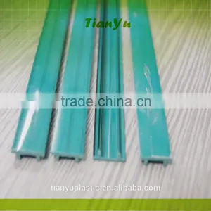 Customized Extrusion Plastic Pvc Profile Green Plastic Frame High Glossy Strip thumbnail-5