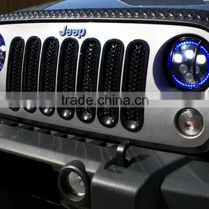 7inch CREE Led 60W Hi-Low Beam Round Blue Work Head Lamp Light Headlight thumbnail-4