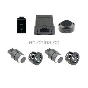Box Trail Truck Reverse Car Back up Camera DC12V 24V 4 Parking Sensor System Kit Front Rear Aid Assist Blind Spot Monitor thumbnail-1