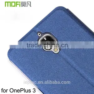 New MOFi Case Celular Housing for OnePlus Three, OnePlus 3, Blank Mobile Phone Coque Leather Flip Cover for One Plus Three thumbnail-1