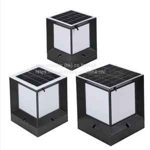 Solar Column Head Light Household Outdoor Waterproof Garden Light thumbnail-4