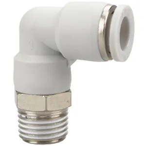 PL Series Plastic Male Pneumatic Push to Connect 90 Degree Elbow Quick Fittings thumbnail-1