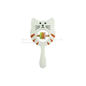 Silicone Teether Cat Rattle Hanging Toy thumbnail-3