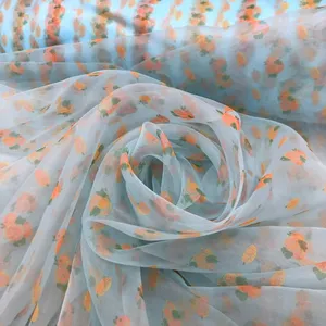 Digital Printed Cushion Cover Factory Sublimation Pleated Polyester Fabric thumbnail-1