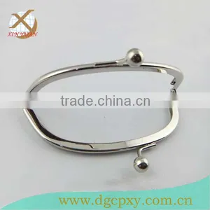 Beautiful Heavy Metal Bag Frame None Hole Frame With Ball Kiss Lock thumbnail-3