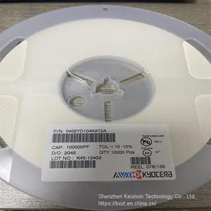 0402YD104KAT2A KYOCERA AVX 0.1 µF ±10% 16V Ceramic Capacitor X5R 0402 (1005 Metric thumbnail-1