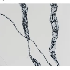 Code：6216，Calacatta Artificial Stone Quartz Slab Kitchen Countertops thumbnail-2