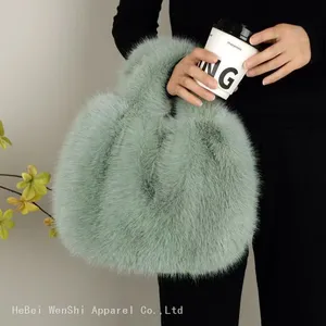 31Plush Bag Women's Fur Bag Ladies Fashion Handbag Crossbody Bag thumbnail-5