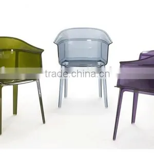 Replica French Design Chair Polycarbonate Material Translucent Papyrus Chair by Ronan and Erwan Bouroullec thumbnail-2