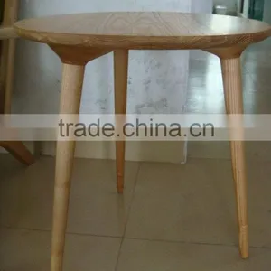 Hot Sale Ash Wood Chinese Style Three Legs Side Table thumbnail-1