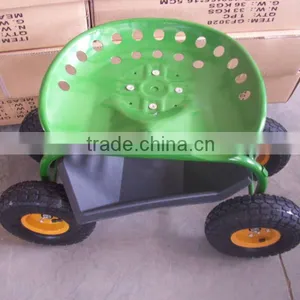 Good Quality Rolling Work Seat TC1853/Garden Tool Cart thumbnail-1