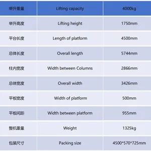 Factory Supply Four Post Car Lift Machine 3D Alignment Lift thumbnail-4