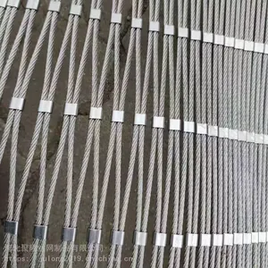 Ferrule Flexible Stainless Steel 304/316 Zoo Aviary Netting Building Construction Wire Rope Mesh Knotted Mesh thumbnail-4