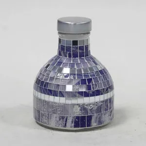 Mosaic Vase Glass Container Jar thumbnail-4