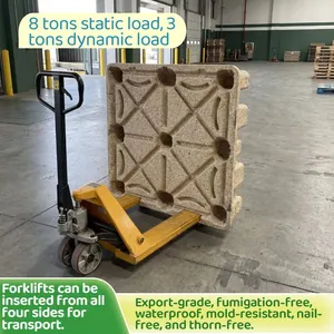 Cost-Effective Molded Wood Pallets — Factory Direct Supply — Versatile for Warehousing, Internal Circulation, and Export thumbnail-2
