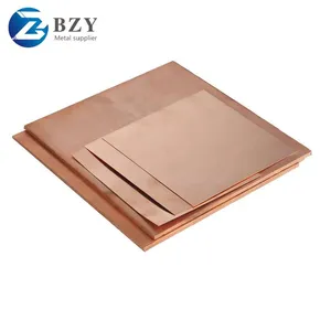 Factory Price Pure Copper Plate Sheets 1mm-3mm Thickness Bright Surface T1 T2 T3 Brass Plate for Industrial & Decorative thumbnail-3