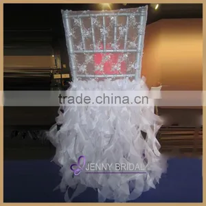 C126A Lace Universal Wedding Ruffled Cheap Chair Covers thumbnail-1