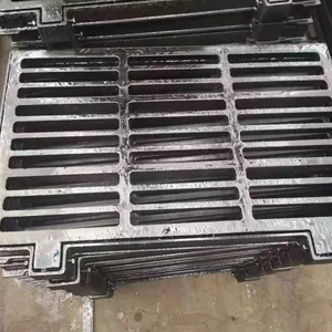 High Quality Rectangle Ductile Cast Iron Manhole Cover and Drain Grating Black Durable Customized Size thumbnail-6