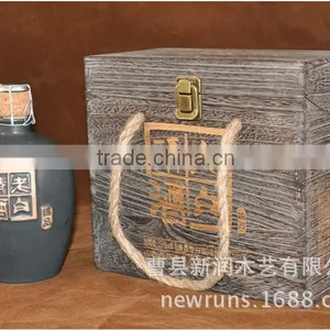 Pine Wood Wine Boxes,lightweight Wood Box thumbnail-3