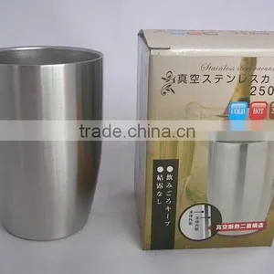 250ML Double Wall Vacuum Coffee Mugs Beer Mugs thumbnail-2